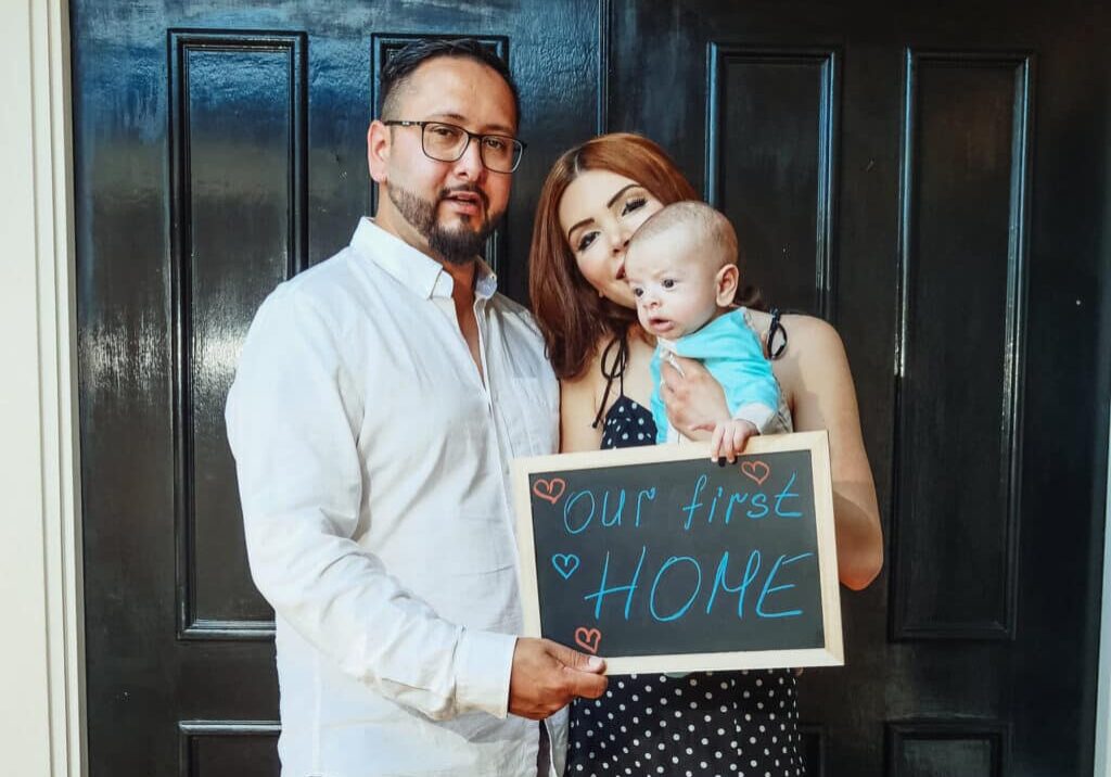 couple buying first home