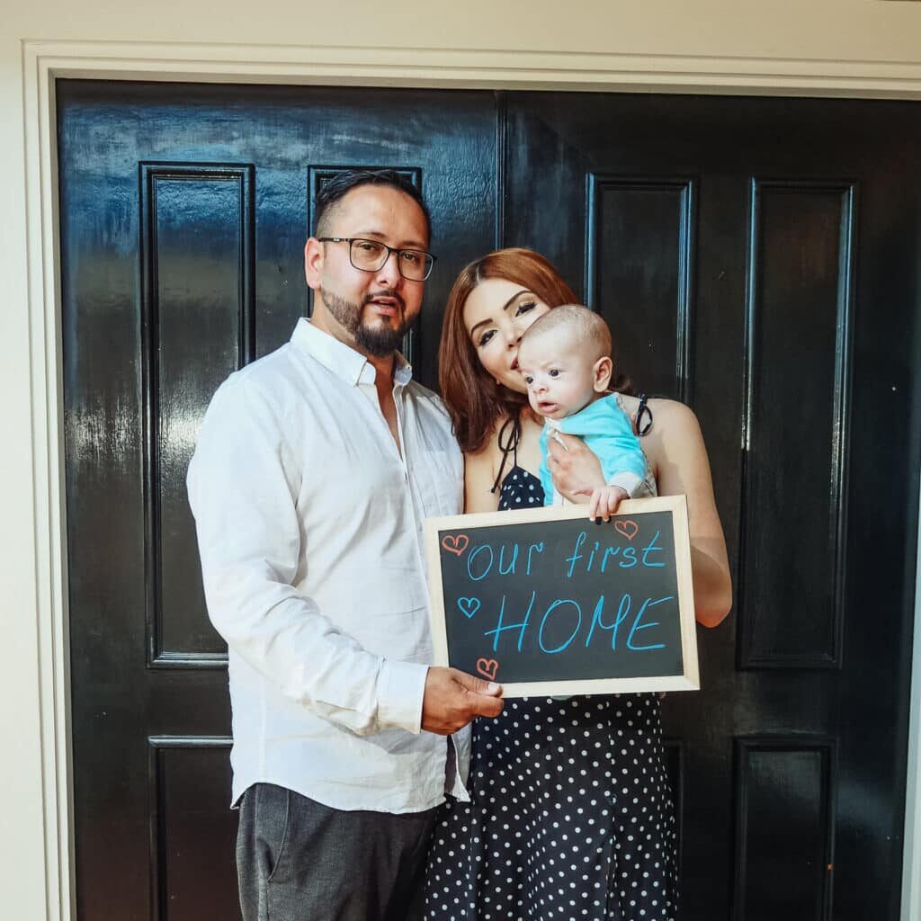 couple buying first home