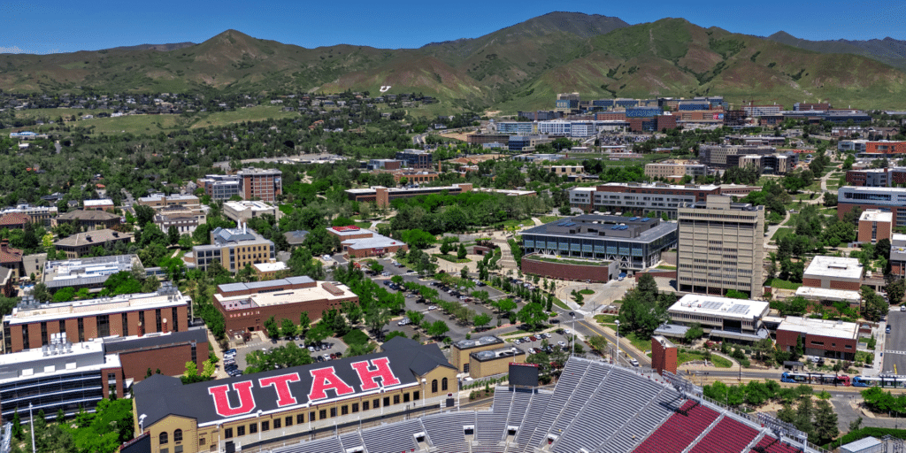 University neighborhood in Salt Lake City Utah