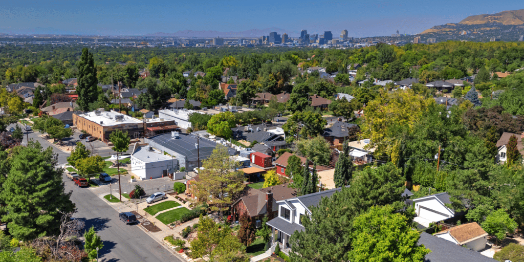 Wasatch Hollow neighborhood in Salt Lake City Utah